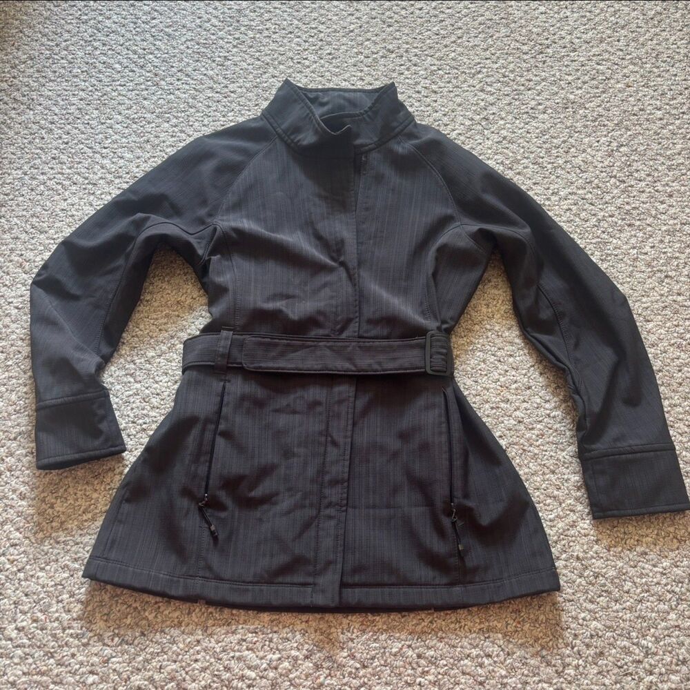 North End Sport Ladies Belted Soft Shell Jacket Size M Zip Up Coat